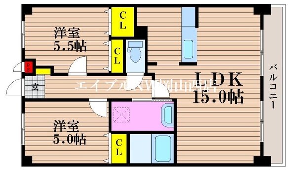 グランメゾン福成の物件間取画像